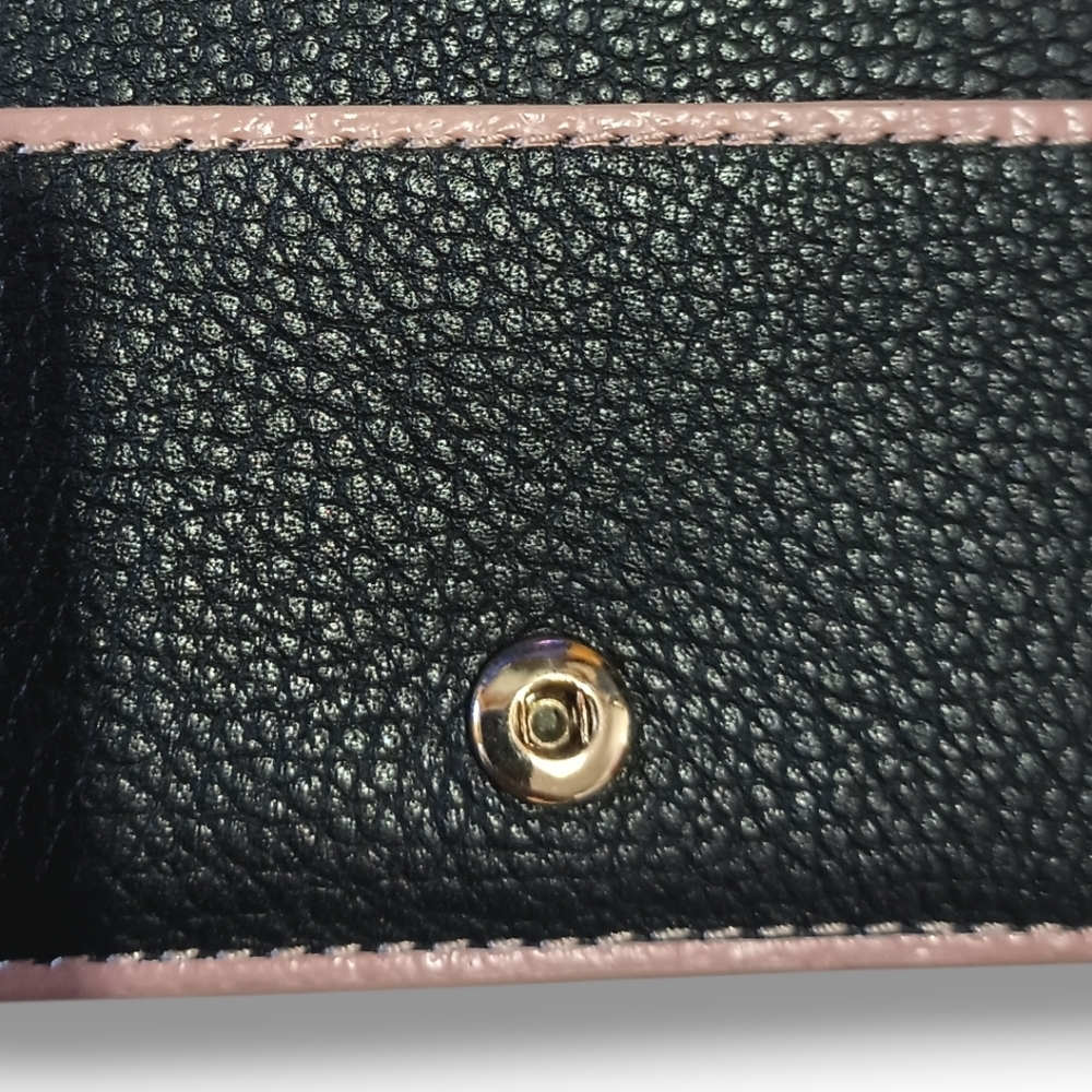 Kate Spade ♠️ Bifold Card Case | Black Leather | GUC - Picture 5 of 11